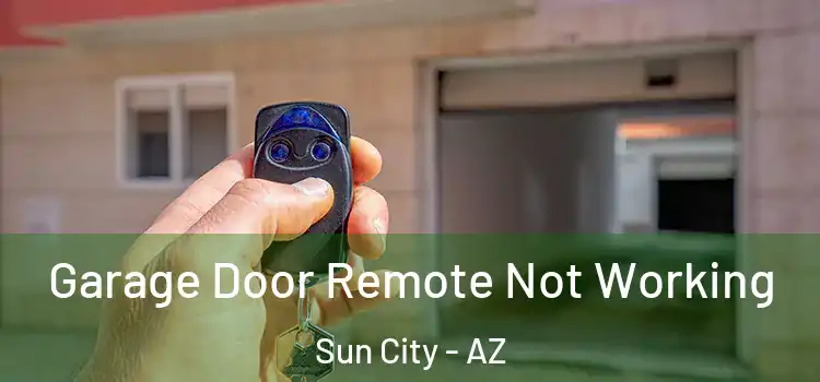  Garage Door Remote Not Working Sun City - AZ