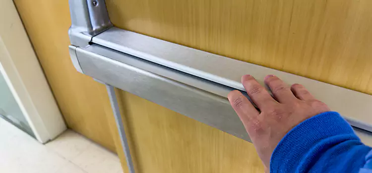 Installing a Push Bar on a Door Sun City